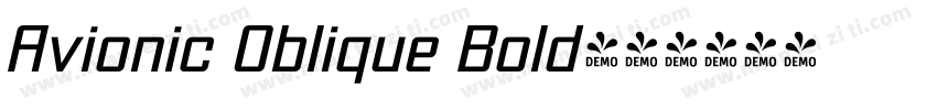 Avionic Oblique Bold字体转换